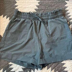 Danskin Slate Blue Elastic Waist Athletic Shorts
